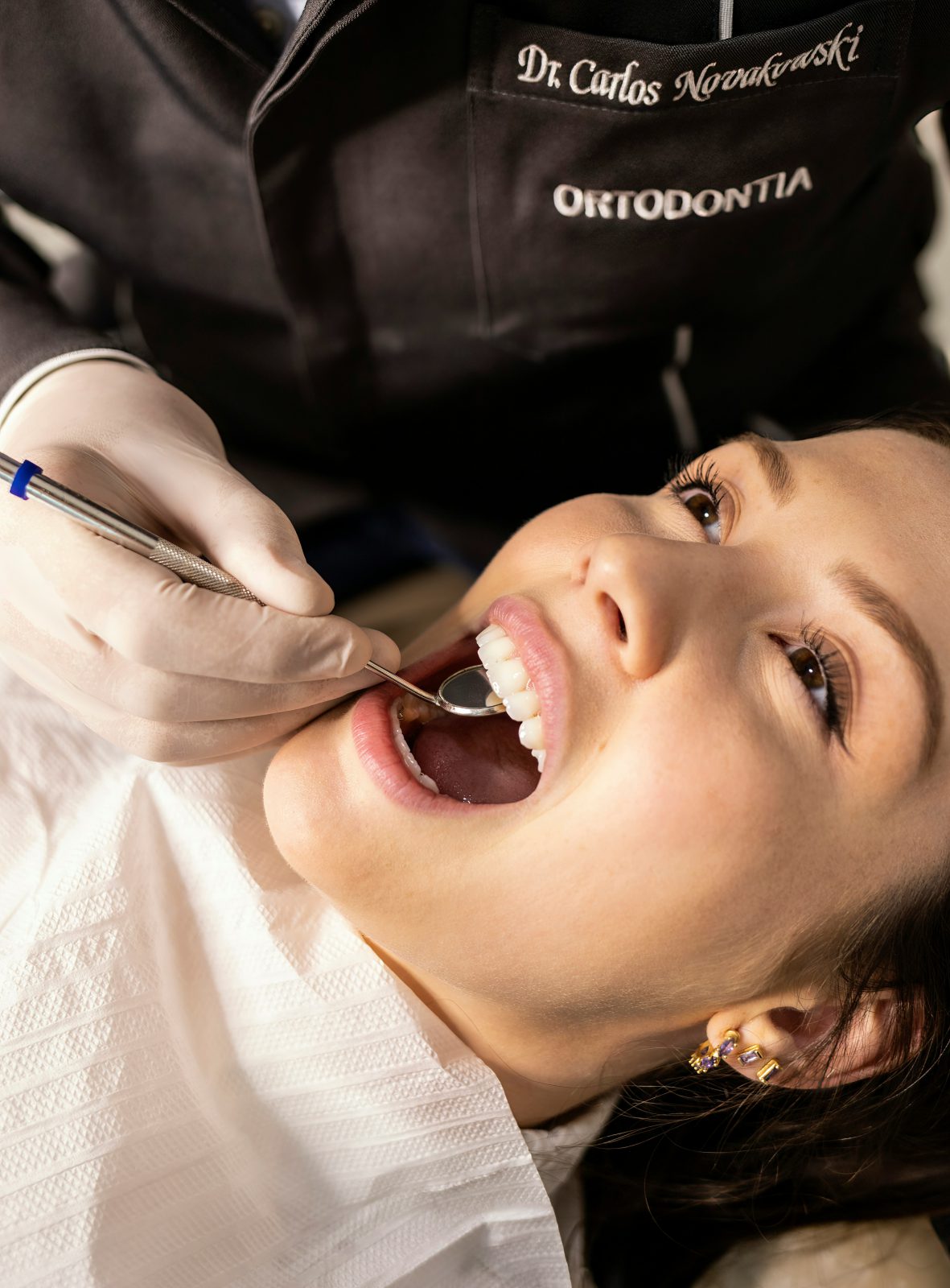 Custom denture precision-crafted for a patient